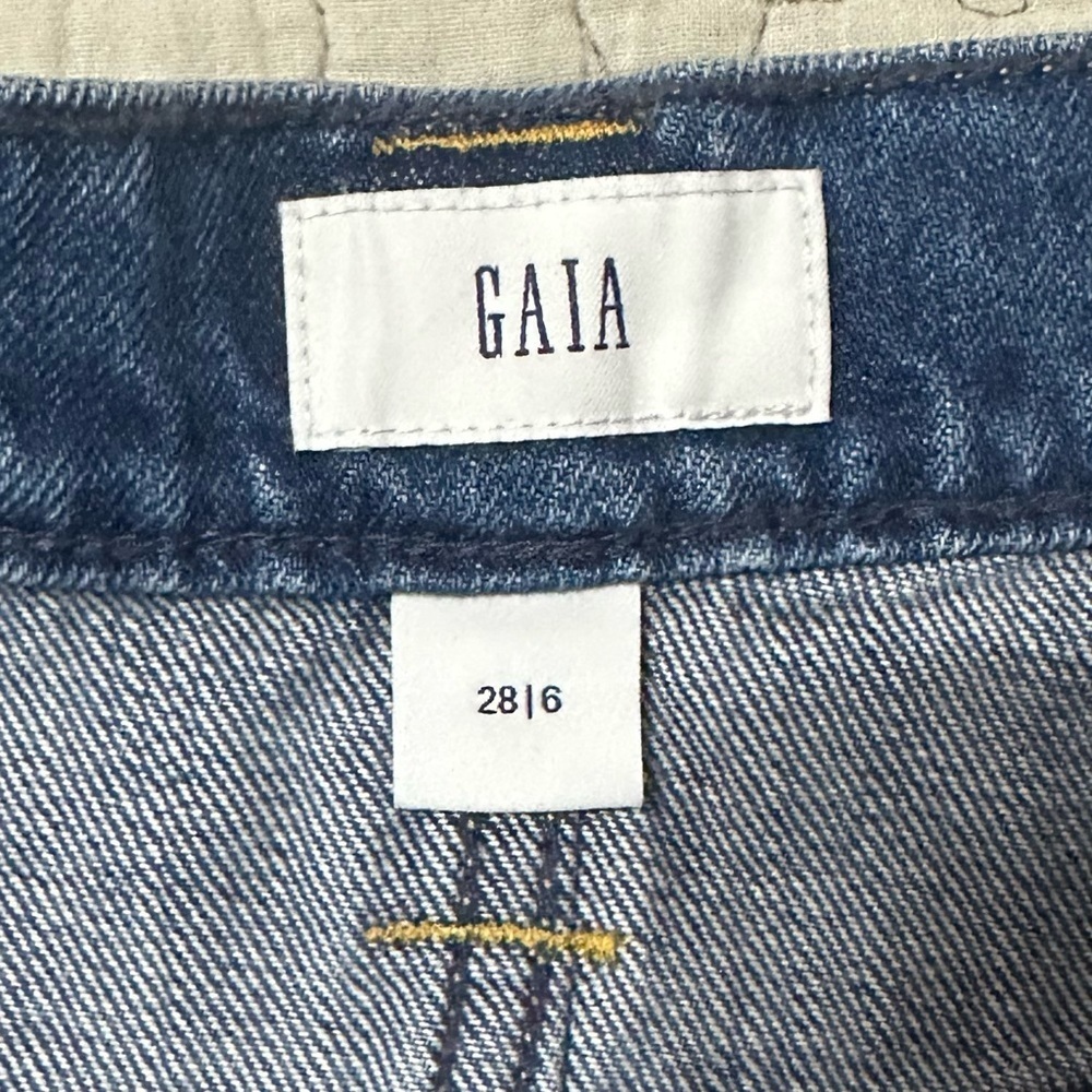 Cult Gaia x Gap Asymmetrical Denim Maxi Skirt NWT 28/6 - Picture 8 of 9